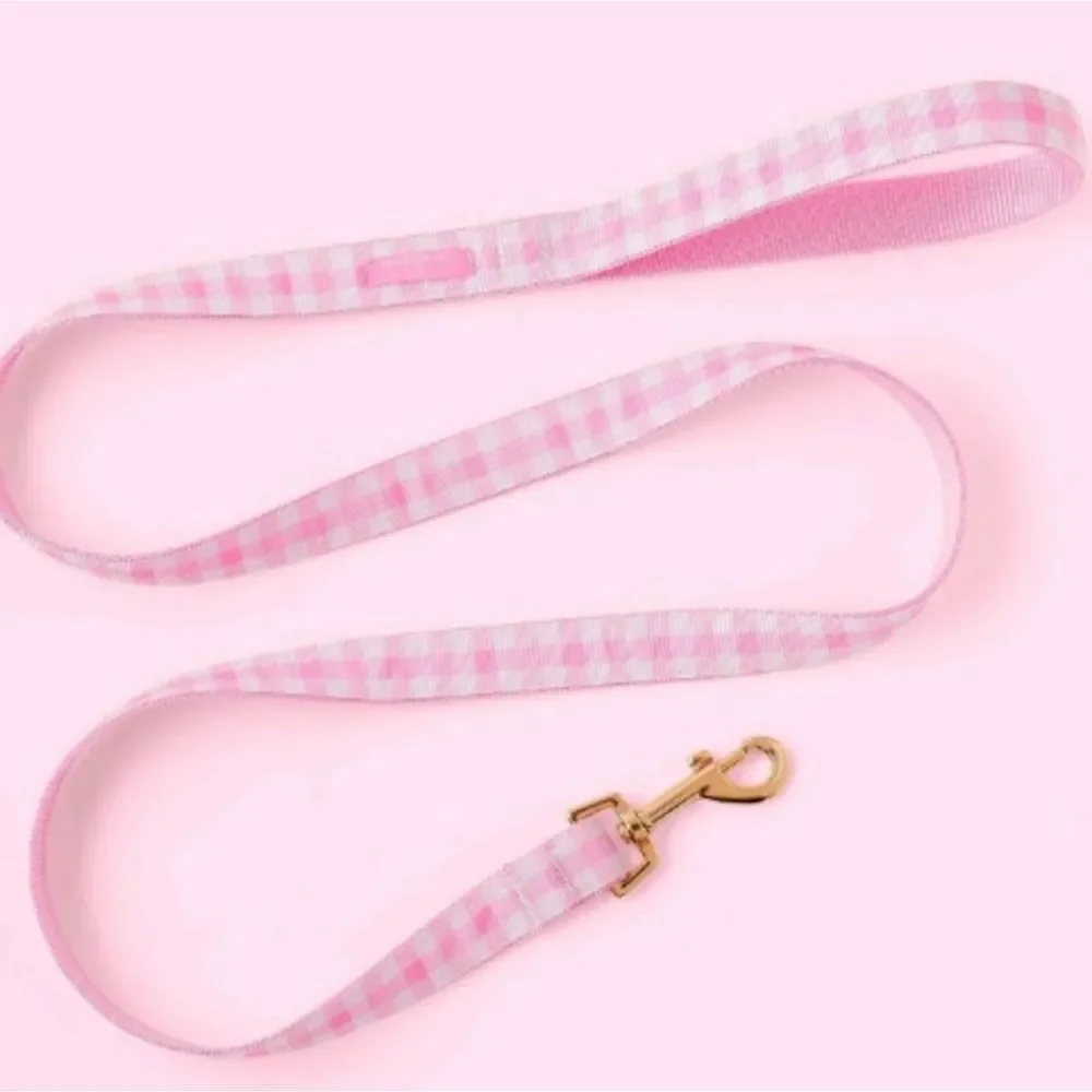 Stoney Clover Lane x Target M/L pink plaid pet leash